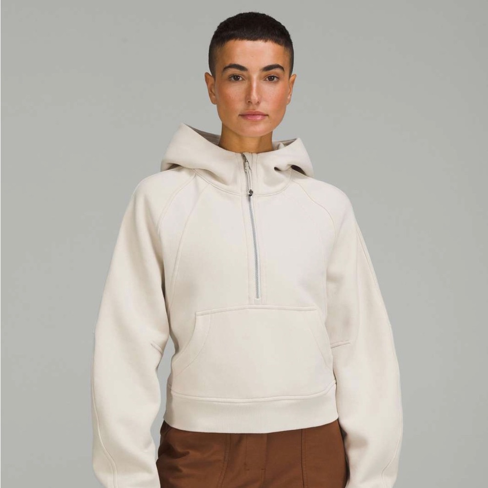 Lululemon Scuba Oversized Half-Zip Hoodie - Natural Ivory